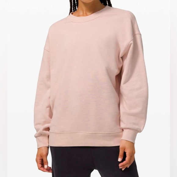 lululemon athletica Tops - Lululemon Size 8 Perfectly Oversized Crew Pale Pink